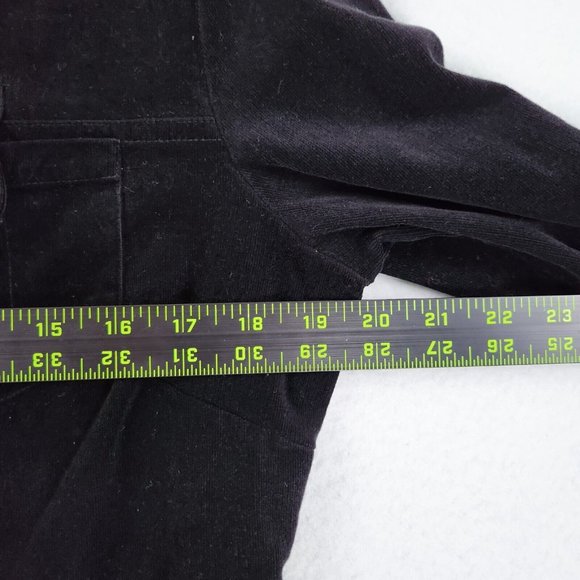 Harley Davidson Shirt Womens Medium Black Micro Cord Embroidered Dragon Corduroy - Picture 4 of 13